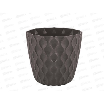 Горшок для цветов  &quotInGreen Wave&quot 2,5л Горький шоколад IG650210011 *12