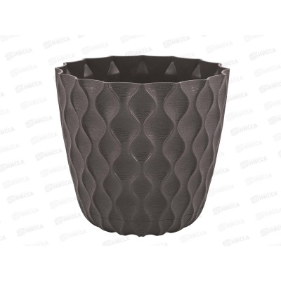 Горшок  для цветов  &quotInGreen Wave&quot 4,7л Горький шоколад IG650310011 *6