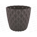 Горшок для цветов  &quotInGreen Wave&quot 10л Горький шоколад IG650410011 *12