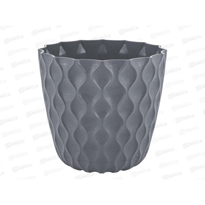 Горшок для цветов  "InGreen Wave" 10л Вулканический  серый  IG650410026 *12 Горшок для цветов  "InGreen Wave" 10л Вулканический  серый  IG650410026 *12