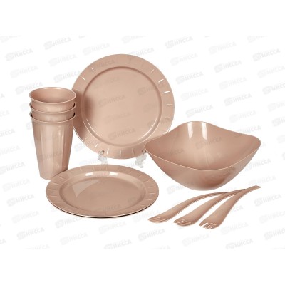 Набор для пикника (3 персоны) Sugar Spice латте SE180812005 *6 Набор для пикника (3 персоны) Sugar Spice латте SE180812005 *6