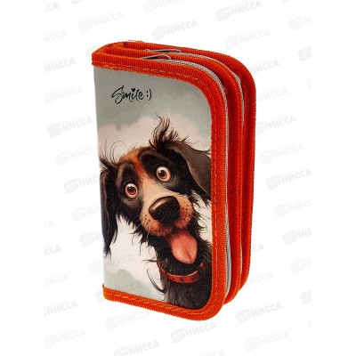 Пенал 2-секц Profit большой Весёлая собака, 190х105, ПН-1733 *32 Пенал 2-секц Profit большой Весёлая собака, 190х105, ПН-1733 *32