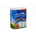 Полотенца бумажные Familia Classic (Радуга) 2-х слойные 2х штучные белые *16