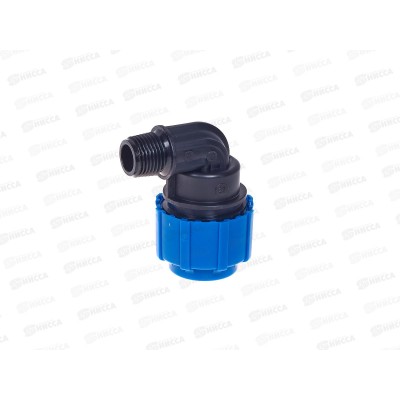 Отвод ПЭ с наружной резьбой 25*1/2 50012512 Отвод ПЭ с наружной резьбой 25*1/2 50012512