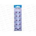 Батарейка VONIKO алкалиновая кнопочная AG3, 1.5В *10/200/3200