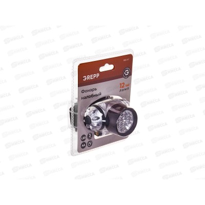 Фонарь налобный светодиодный 12LED 3*1.5v"АА" пластик 808-012 *60 Фонарь налобный светодиодный 12LED 3*1.5v"АА" пластик 808-012 *60