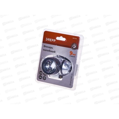 Фонарь налобный светодиодный 9LED 3*1.5v"АА" пластик 808-009 *60 Фонарь налобный светодиодный 9LED 3*1.5v"АА" пластик 808-009 *60