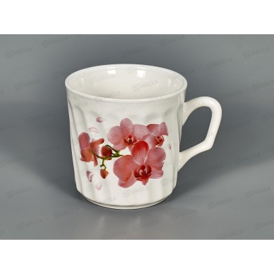 Кружка ф.волна 250мл TYMV250 орхидея 143298 *48 Кружка ф.волна 250мл TYMV250 орхидея 143298 *48