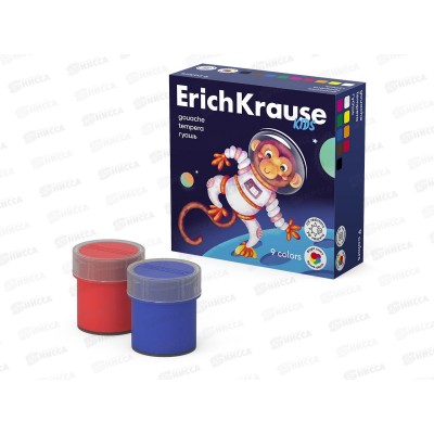 Гуашь художественная EK Kids Space Animals 9цв. 61409 *24 Гуашь художественная EK Kids Space Animals 9цв. 61409 *24