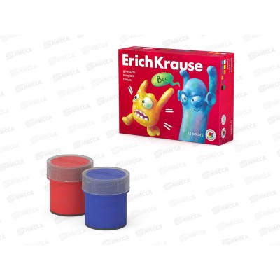 Гуашь художественная EK Jolly Friends 12цв. 61415 *18 Гуашь художественная EK Jolly Friends 12цв. 61415 *18