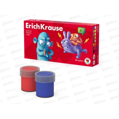 Гуашь художественная EK Jolly Friends 18цв. 61416 *9 Гуашь художественная EK Jolly Friends 18цв. 61416 *9