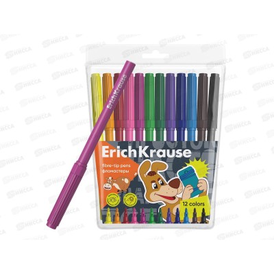 Фломастеры 12 цветов EK Простоквашино 61065*12/240 Фломастеры 12 цветов EK Простоквашино 61065*12/240