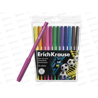Фломастеры 12 цветов EK Sport DNA  61811 *12/240