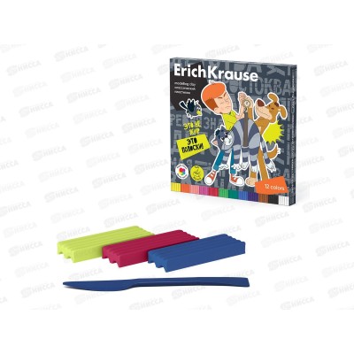 Пластилин 12цветов 180г EK Простоквашино,61072 *8/32 Пластилин 12цветов 180г EK Простоквашино,61072 *8/32