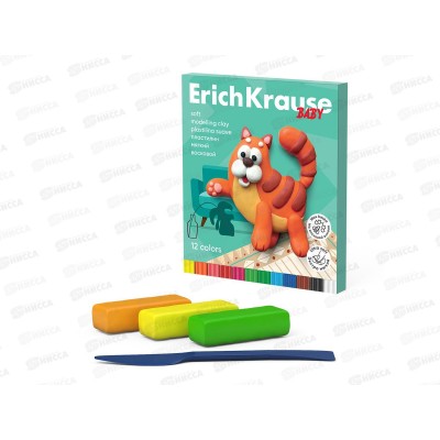 Пластилин 12цветов 156г EK Baby 61328 *36 Пластилин 12цветов 156г EK Baby 61328 *36