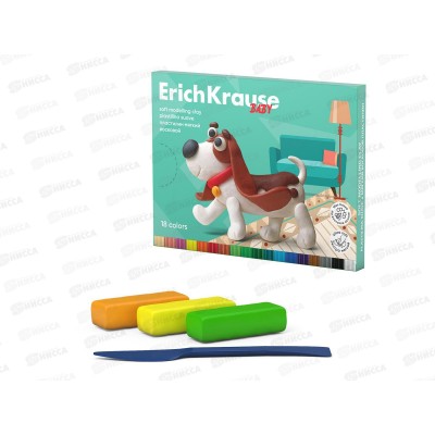 Пластилин 18цветов 234г EK Baby 61329 *36 Пластилин 18цветов 234г EK Baby 61329 *36