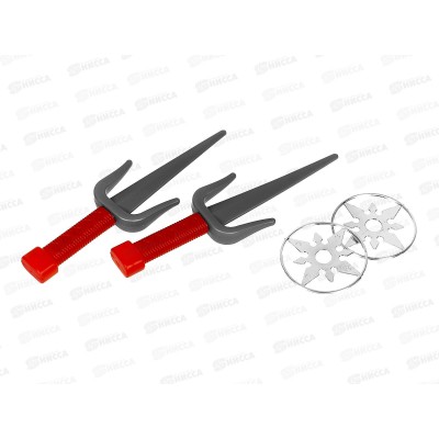 Набор оружия 4 предм. с кинжалами Нинзя в пакете 49658