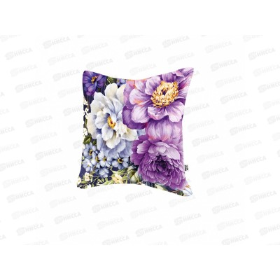 Подушка декоративная "Георгины сиреневые" 30см, МТ01059 *9 Подушка декоративная "Георгины сиреневые" 30см, МТ01059 *9