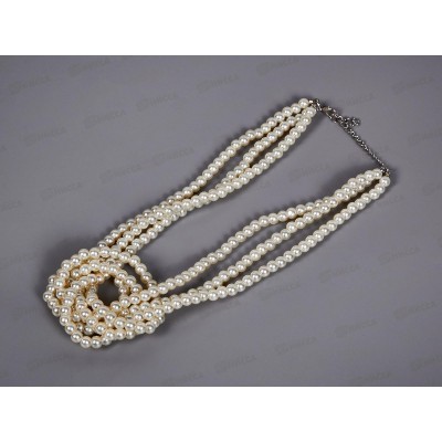 Колье "Жемчужный узел" молочный 38см 10203578 Колье "Жемчужный узел" молочный 38см 10203578