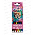 Фломастеры 6 цветов deVente Candy Cat вентилируемый колпачек картонная коробка 5080425 *24/288