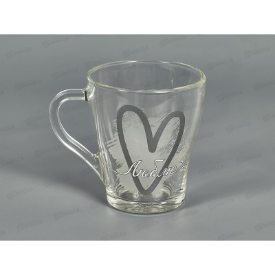 Кружка для чая 250мл Грация Люблю 1649 *20 43838 Кружка для чая 250мл Грация Люблю 1649 *20 43838