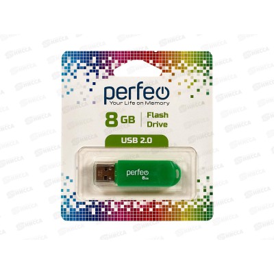 Флэш-карта Perfeo USB  8Gb C03 green