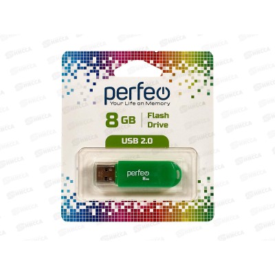 Флеш-карта Perfeo USB 8Gb C03 green Флеш-карта Perfeo USB 8Gb C03 green