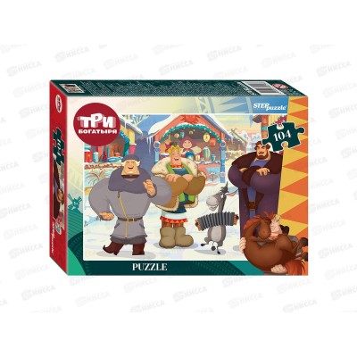 ПАЗЛ 104 элементов 82256 Три богатыря и Пуп Земли *36 ПАЗЛ 104 элементов 82256 Три богатыря и Пуп Земли *36