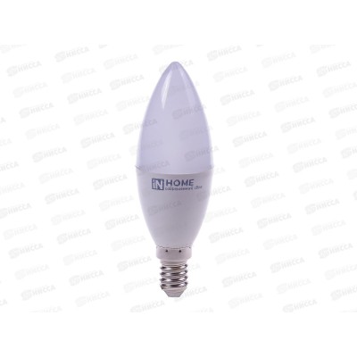 Лампа светодиодная IN HOME LED-СВЕЧА-VC  14Вт E14 4000К 1330Лм *50