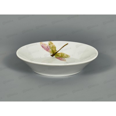 Блюдце 140мм фарфор 582 Стрекоза 0С0777 *20