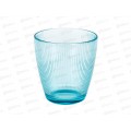 Стакан Концепто Страйпи Бирюзовый низкий 250мл O0343 Стакан Концепто Страйпи Бирюзовый низкий 250мл O0343