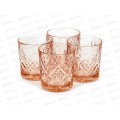 Набор стаканов Зальцбург Розовый 4шт 300мл низкие O0061 Набор стаканов Зальцбург Розовый 4шт 300мл низкие O0061