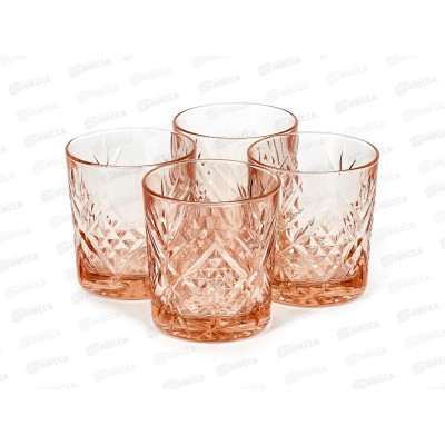 Набор стаканов Зальцбург Розовый 4шт 300мл низкие O0061 Набор стаканов Зальцбург Розовый 4шт 300мл низкие O0061