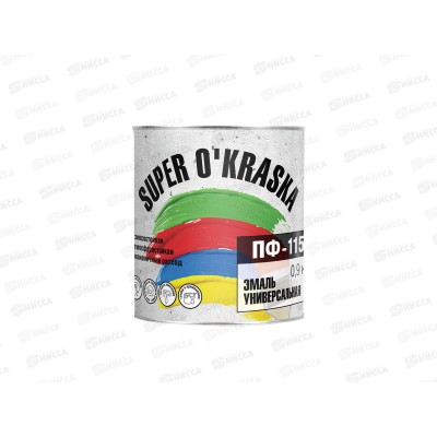 ЭМАЛЬ ЛАКРА ПФ-115 super okraska Желтый 1,9кг СРОК ДО 10.25 *6  Л