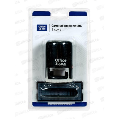 Штемп OfficeSpasce самонаб.автомат 2круг 40519*10 Штемп OfficeSpasce самонаб.автомат 2круг 40519*10
