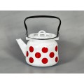 Чайник 2,3л Красный горох, белый с петлей С2714*79 Чайник 2,3л Красный горох, белый с петлей С2714*79