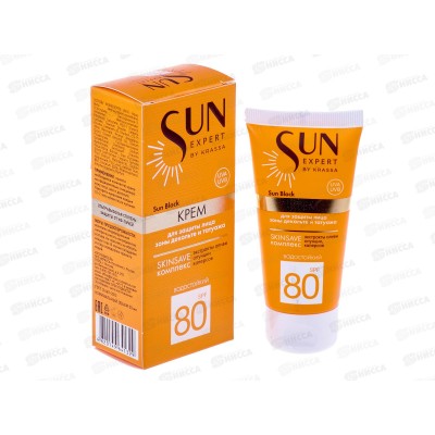 Krassa SUN EXPERT Крем для защиты лица, декольте и тату SPF-80 50мл *14 Krassa SUN EXPERT Крем для защиты лица, декольте и тату SPF-80 50мл *14
