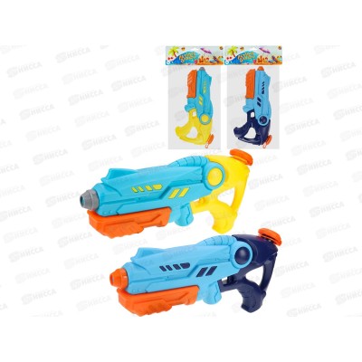 Пистолет водный 380мм (630мл, дальность 9-10м, микс) ИК-0550 пакет *36