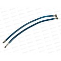 Подводка для смесителя сталь 1/2&quot*М10* 50см синий нейлон+ПВХ, пара