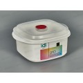 Емкость для продуктов &quotBergamo" 1,6л с клапаном белый 222124629/01 *16