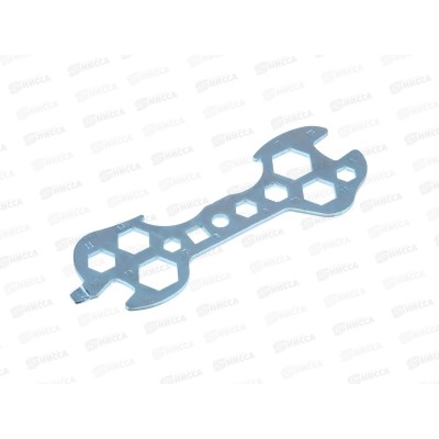 Ключ д/велосипеда унив SILAPRO 10в1 сталь 195-128 г