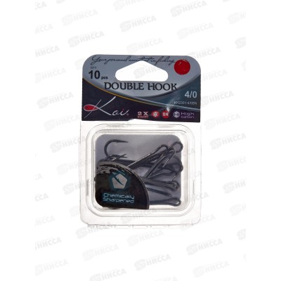 Крючок KOI &quotDOUBLE HOOK" р.4/0 (INT),цв BN, двойник КН2301-4/0BN 10шт