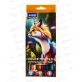 Карандаши 12 цветов MAZARI Fantasy  M-7051-12 *12/240 Карандаши 12 цветов MAZARI Fantasy  M-7051-12 *12/240