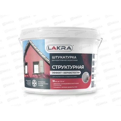 Штукатурка структурная декоративная с эффектом &quotзернистости&quot 3мм белый 15кг  *44