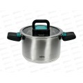 Кастрюля Изумруд LR02-241 16см 2,0л 5-слойное капсульное дно,склад руч Кастрюля Изумруд LR02-241 16см 2,0л 5-слойное капсульное дно,склад руч