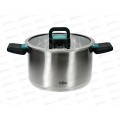 Кастрюля Изумруд LR02-244 22см 5,0л 5-слойное капсульное дно,склад руч Кастрюля Изумруд LR02-244 22см 5,0л 5-слойное капсульное дно,склад руч
