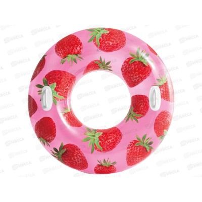 Круг надувной 56261 (107см) "Тропические фрукты" от 9 лет INTEX *12 Круг надувной 56261 (107см) "Тропические фрукты" от 9 лет INTEX *12