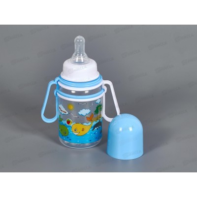 Бутылочка для кормления 150мл с универсальными ручками арт 1107 Бутылочка для кормления 150мл с универсальными ручками арт 1107