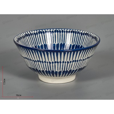 Салатник H230720A17BL 16см 700мл Ethnic stile 256226 Салатник H230720A17BL 16см 700мл Ethnic stile 256226