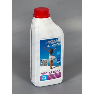 Дезинфицирующее комплексное средство Чистая вода 4в1 Agualeon 1л, 0019  *16